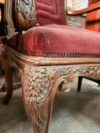 2 Sillas antiguas estilo Luis XVI