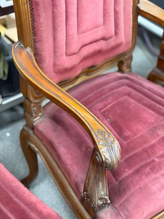 2 Sillas antiguas estilo Luis XVI