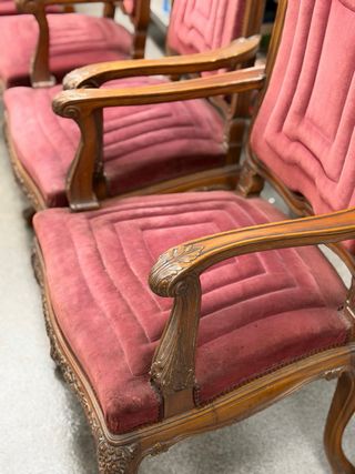 2 Sillas antiguas estilo Luis XVI