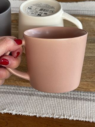 Lote 3 tazas porcelana mate