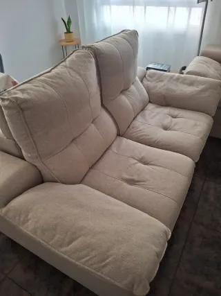 Sofá 3+2 plazas Acomodel beige tela
