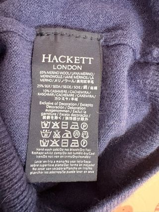 Chaleco punto Hackett azul marino