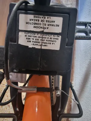 Bicicleta con batería