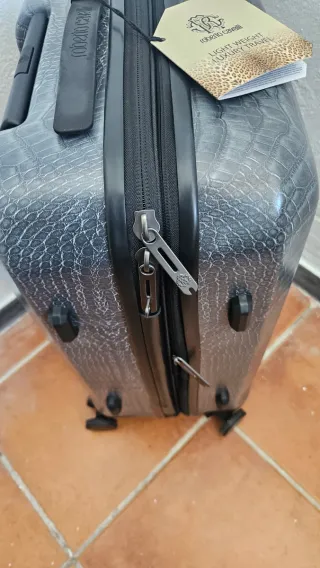 Maleta Roberto Cavalli Negra/Gris Nueva