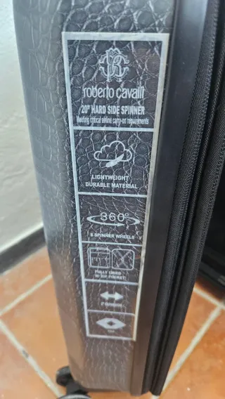 Maleta Roberto Cavalli Negra/Gris Nueva