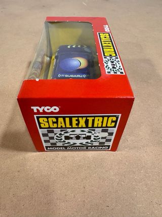Scalextric Tyco Subaru Impreza azul 1 sin abrir