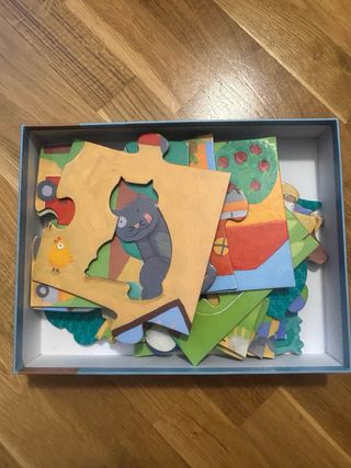 Puzzle táctil Djeco 20 piezas