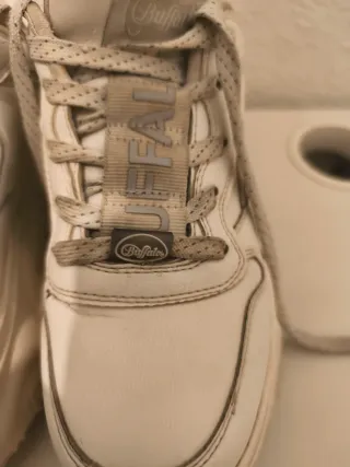 Zapatos Buffalo blancos mujer