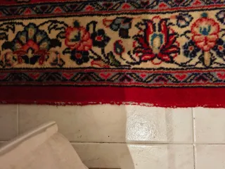 Alfombra Persa Roja y Beige