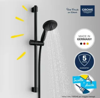 Grohe Vitalio Start Set Doccia 2 Getti Nero