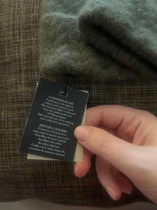 Guantes de cashmere verde Latouche Talla pequeña