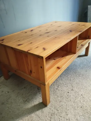 Mesa centro madera maciza