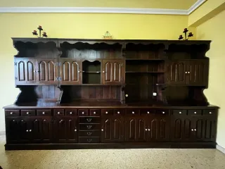 Mesa comedor clásica de madera maciza + 6 sillas