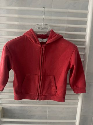 Giacca rossa felpa cotone H&M