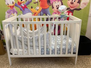 Cuna bebé blanca madera