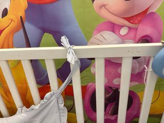 Cuna bebé blanca madera