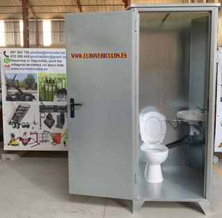 Aseo portatil con ducha y wc modulo sanitario