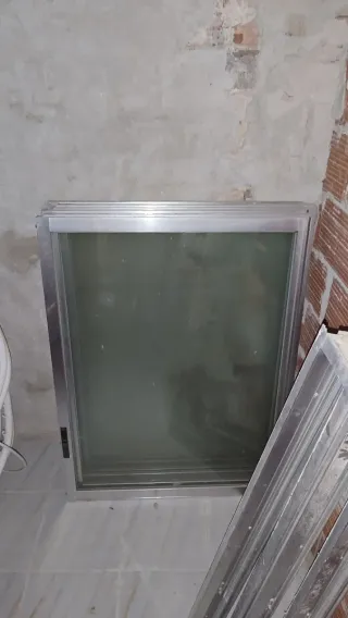 3 Ventanas correderas aluminio 173anchox120alto