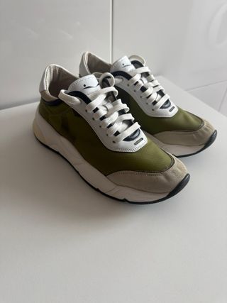 Zapatillas Voile Blanche Beige/Verde