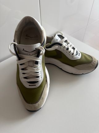 Zapatillas Voile Blanche Beige/Verde