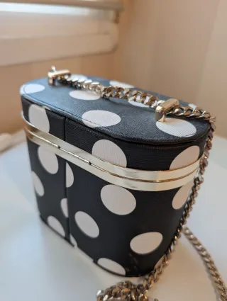 Bolso Zara polka dots cadena