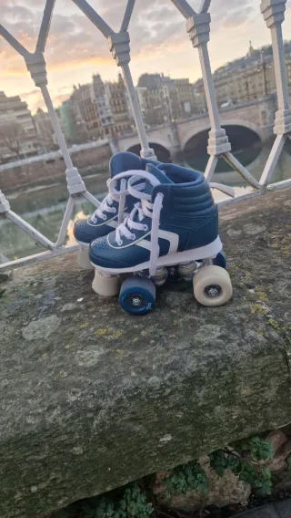 Patines Oxelo Quad 100 jr azules