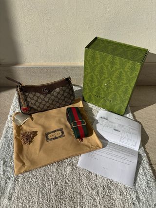 Gucci Ophida Tessuto GG con Fragolina