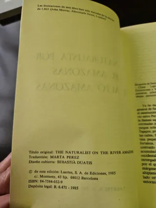 El naturalista por el amazonaa