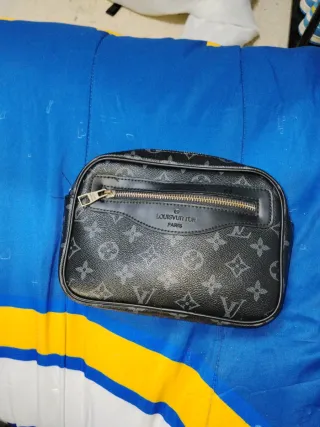 Cartera Louis Vuitton Negra/Gris