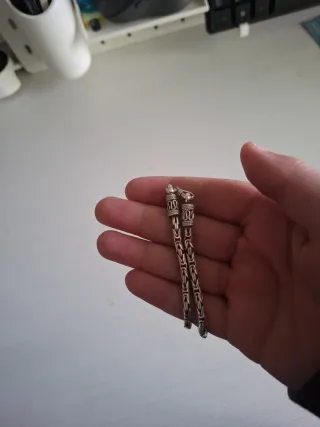 Cadena Bali Plata 925 Eslabón Bizantino