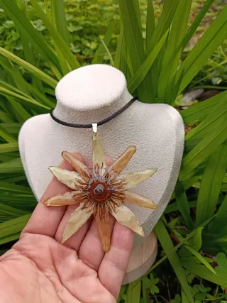 Collar Flor de la Pasión Natural