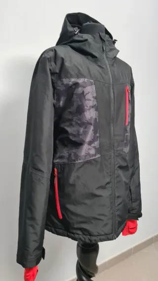 Giubbino Snowboard Uomo Taglia L Nero Rosso