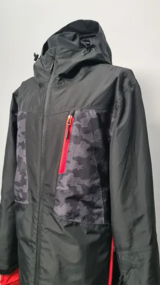 Giubbino Snowboard Uomo Taglia L Nero Rosso