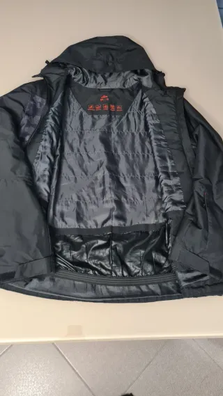 Giubbino Snowboard Uomo Taglia L Nero Rosso
