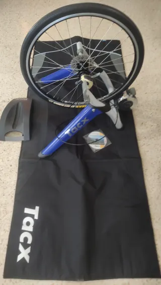 Rodillo Tacx Satori + Rueda 26' Shimano 9v