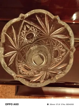 Vaso decorativo in cristallo