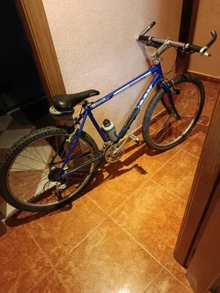 Bicicleta de montaña azul