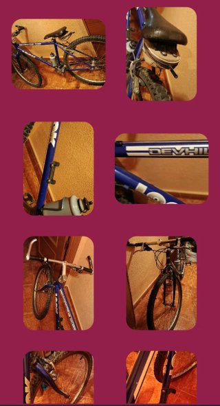 Bicicleta de montaña azul