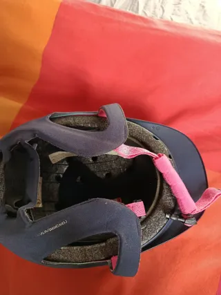 Casco Hípica Equitación Infantil Azul. Talla 53-55