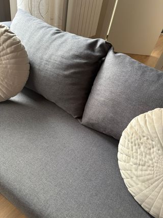 Sofá cama 2 plazas gris