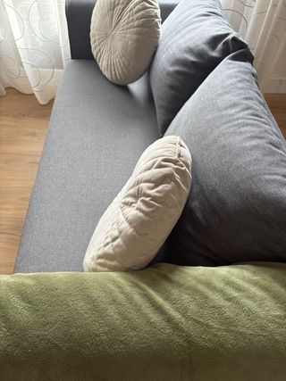 Sofá cama 2 plazas gris