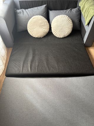 Sofá cama 2 plazas gris