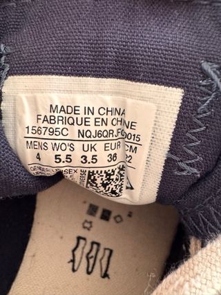 Converse azules talla 36 sin estrenar