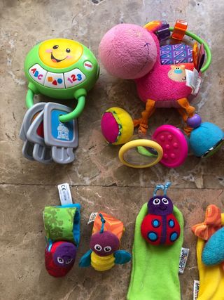 Lote sonajeros Bebé Fisher-Price Lamaze