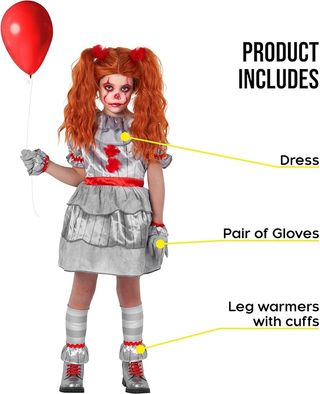 Costume Clown Bambina Morph bambina 12-14y MC003