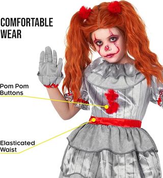 Costume Clown Bambina Morph bambina 12-14y MC003