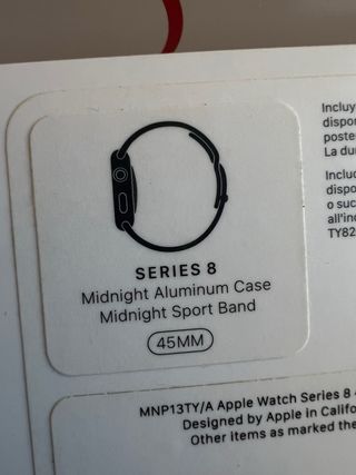 Apple Watch Series 8 45mm Nero/Argento