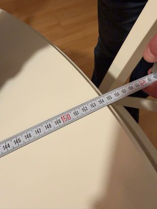 Mesa redonda extensible IKEA LIATORP 110-155cm