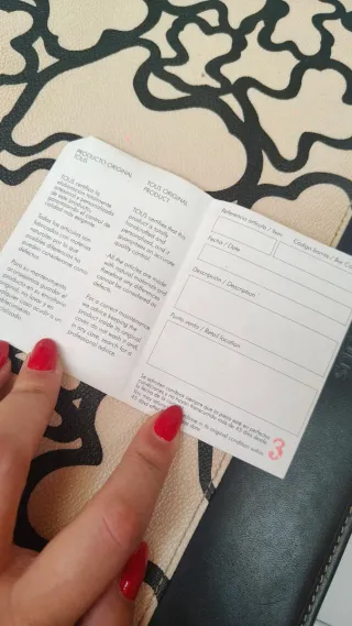 Portadocumentos Tous Beige y Negro