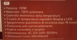 HOOMEI Scalda Piedi Elettrico HM-8750G Grigio